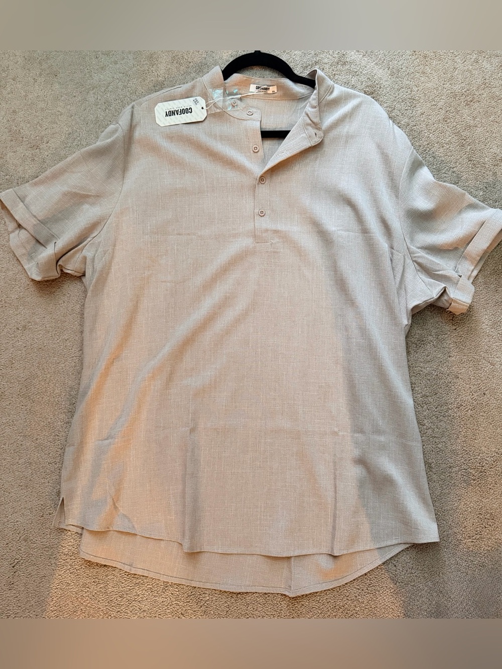 NWT Men’s Short-Sleeve Henley XXL